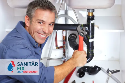 24/7 Notdienst - Sanitär-Installateur bei Nacht